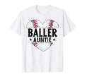 Baseball Aunt Gift Baller Auntie Mothers T-Shirt - Novelty Apparel Unisex - T-Shirt, Sweatshirt, Hoodie