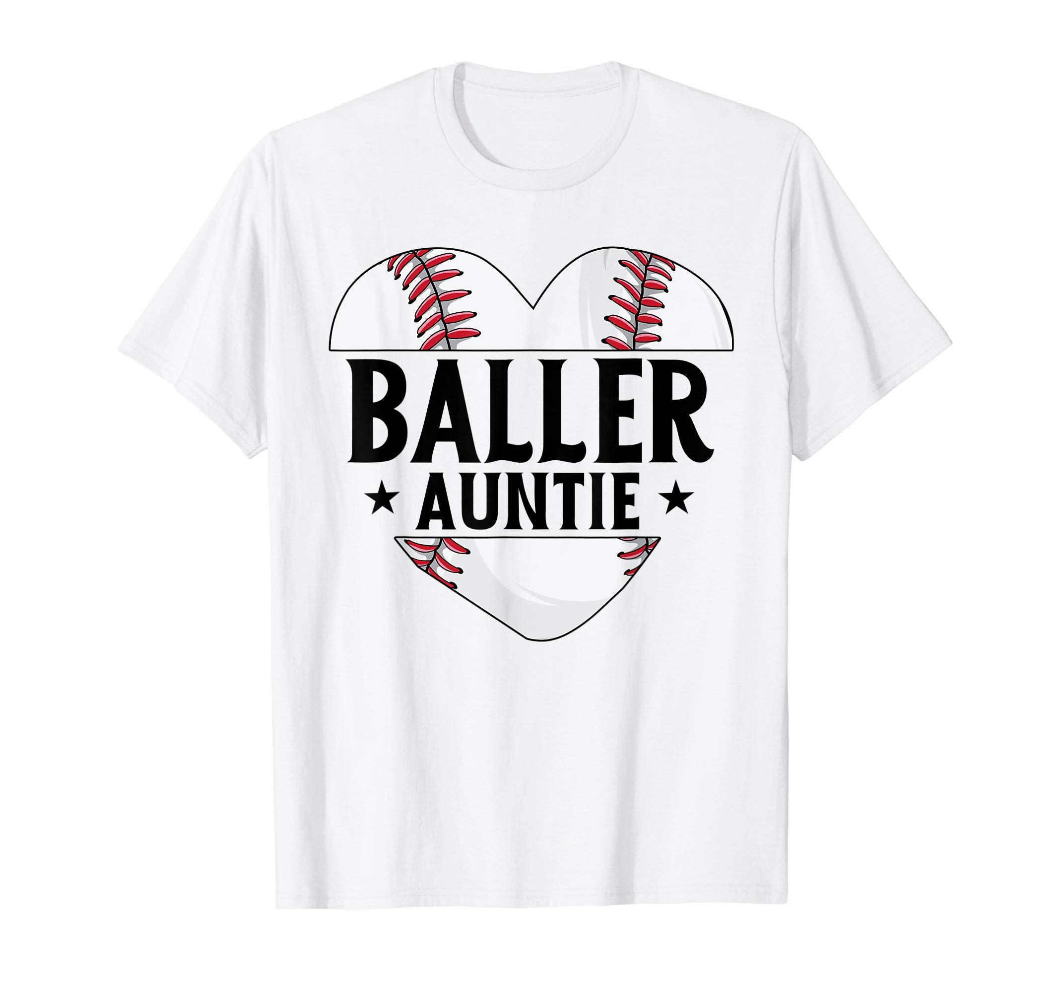 Baseball Aunt Gift Baller Auntie Mothers T-Shirt - Novelty Apparel Unisex - T-Shirt, Sweatshirt, Hoodie