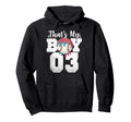 Thats My Baseball 3 Number Mom Dad 3 Hoodie - Streetwear Style Unisex - T-Shirt, Sweatshirt, Hoodie