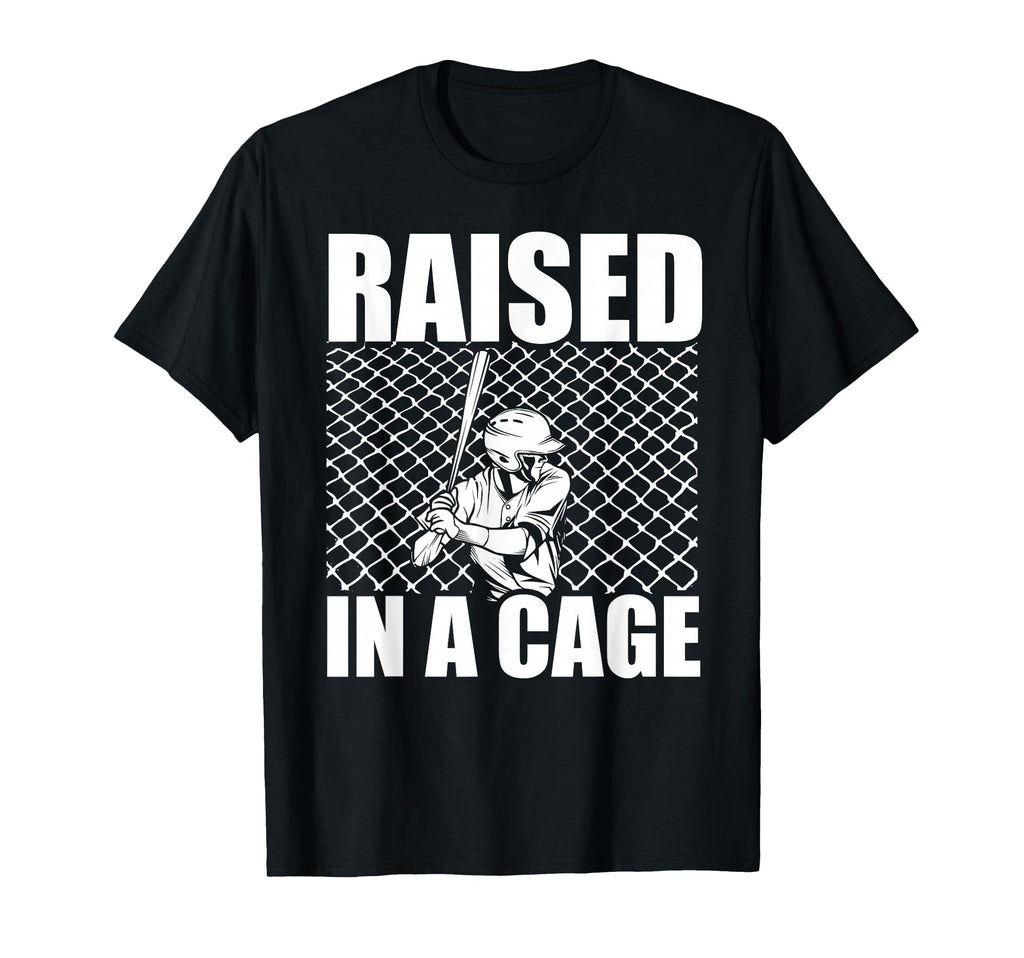Raised Cage Baseball Training Batter T-Shirt - Minimalist Print Unisex - T-Shirt, Sweatshirt, Hoodie