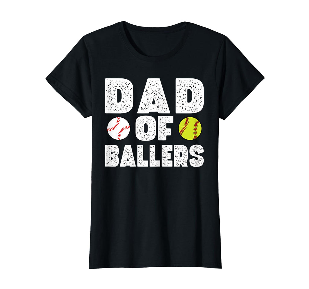 Dad Ballers Softball Baseball T-Shirt - Novelty Apparel Unisex - T-Shirt, Sweatshirt, Hoodie