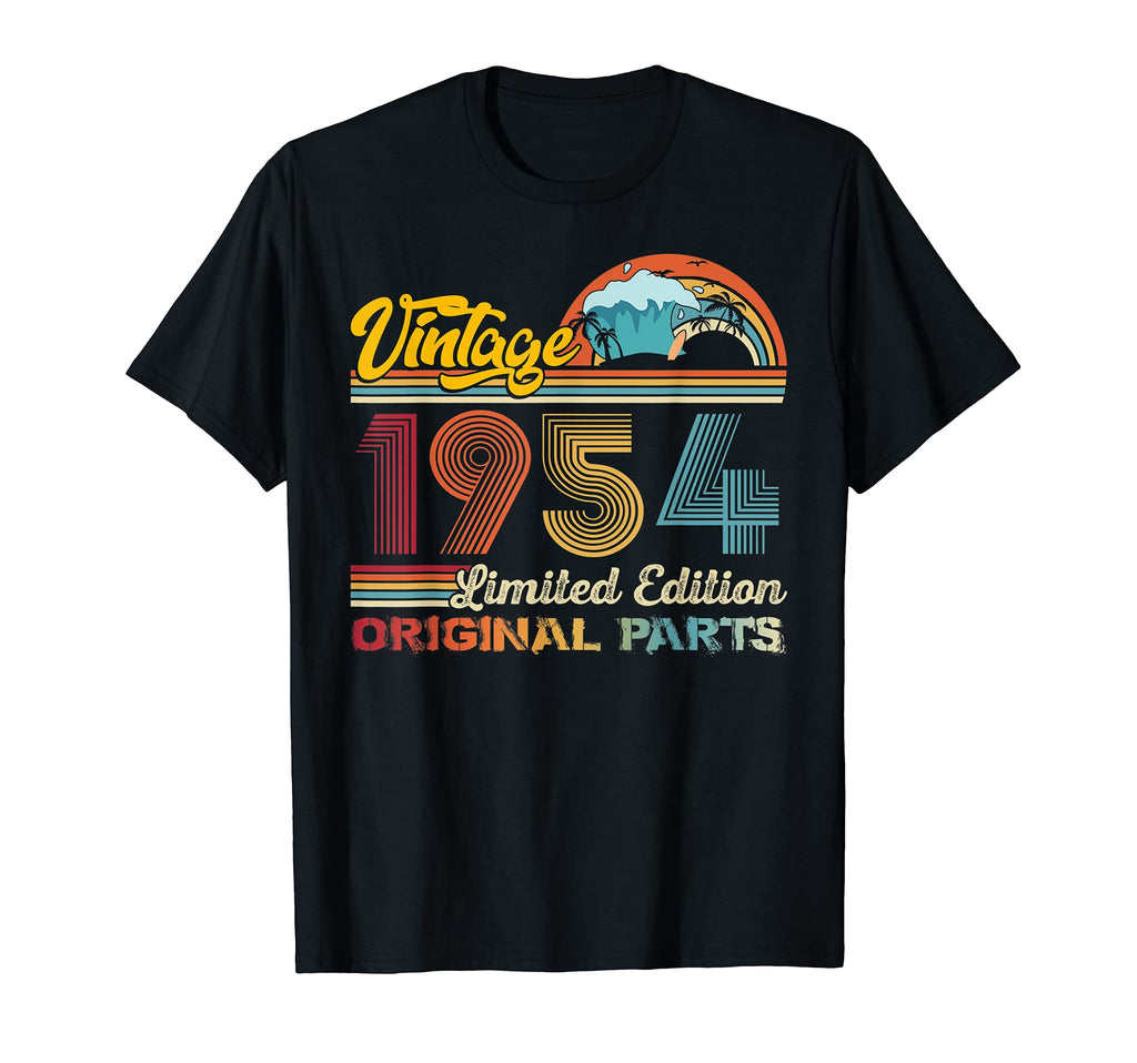 1954 Birthday Celebration Beach Sunset T-Shirt - Novelty Apparel for Adults - T-Shirt, Sweatshirt, Hoodie