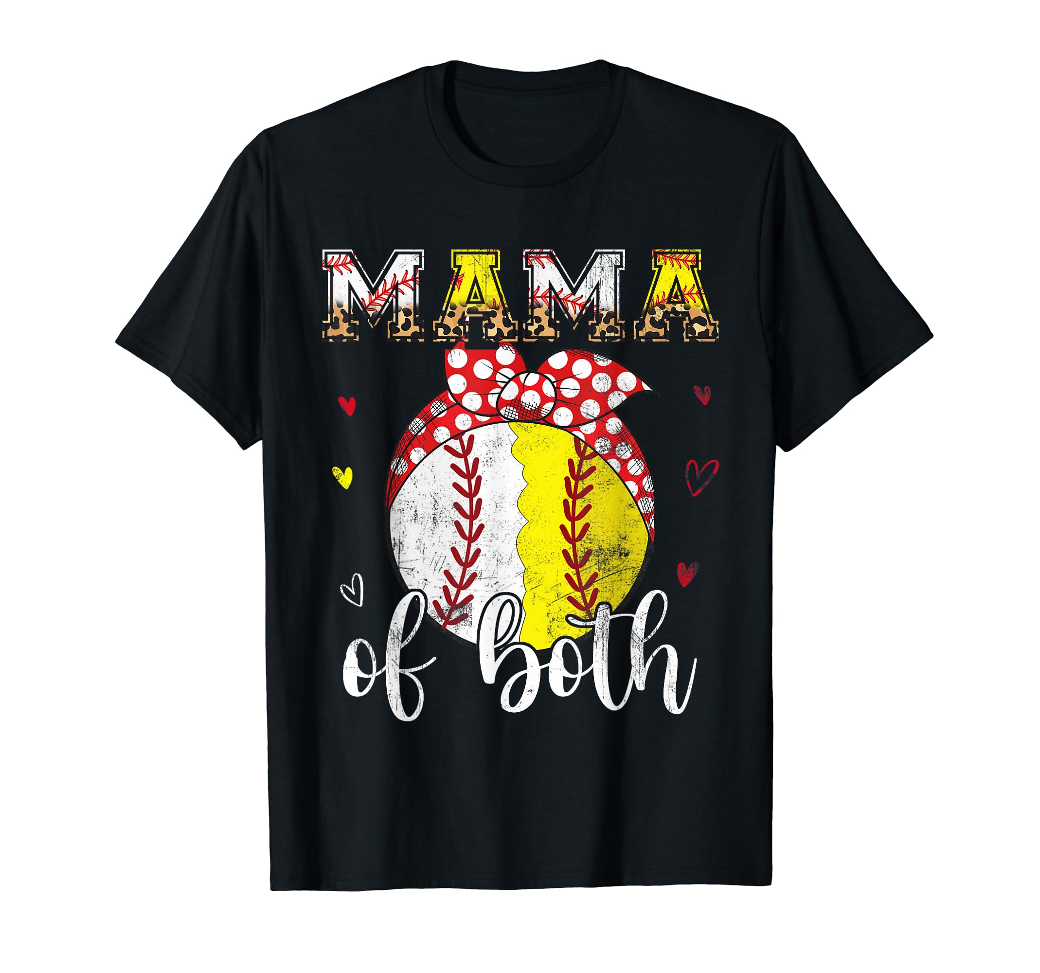 Mama Both Baseball Softball Bandana T-Shirt - Novelty Apparel Unisex - T-Shirt, Sweatshirt, Hoodie