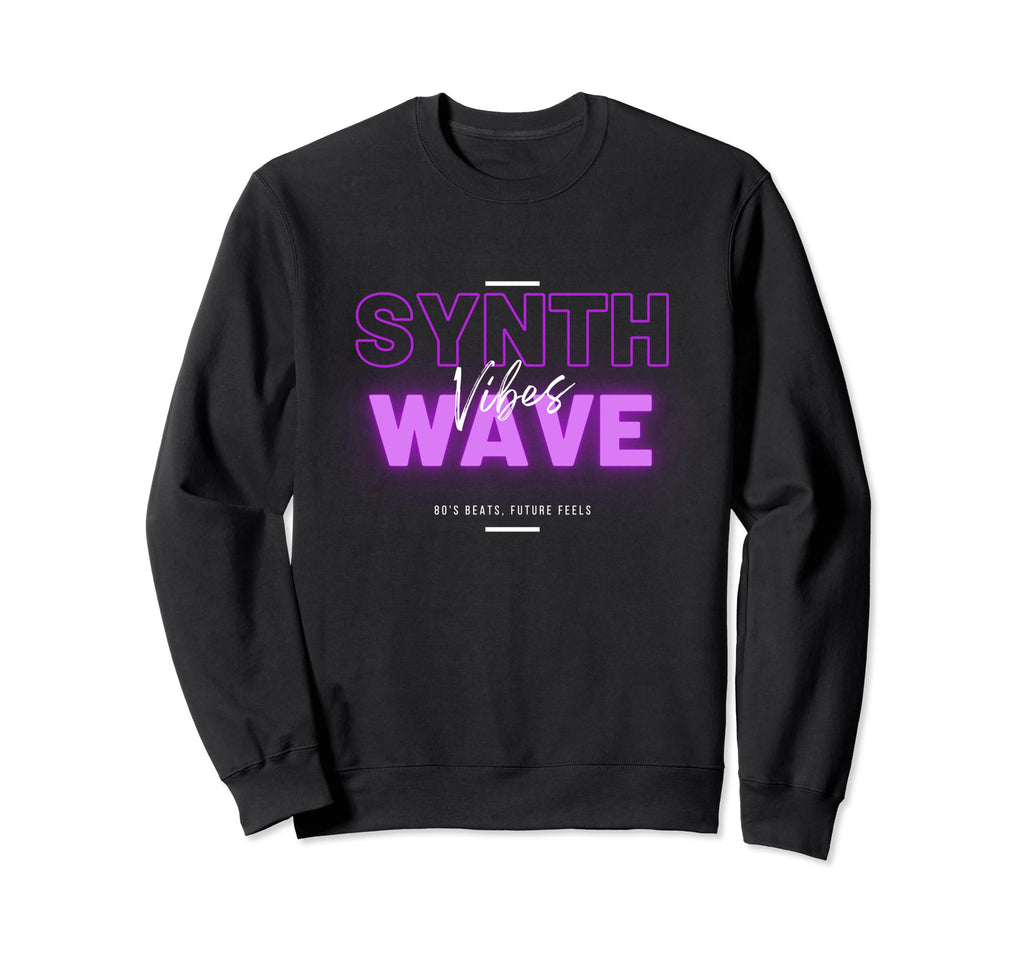Synthwave Vibes Neon 80S Beats Future Sweatshirt - Graphic Print Unisex - T-Shirt, Sweatshirt, Hoodie