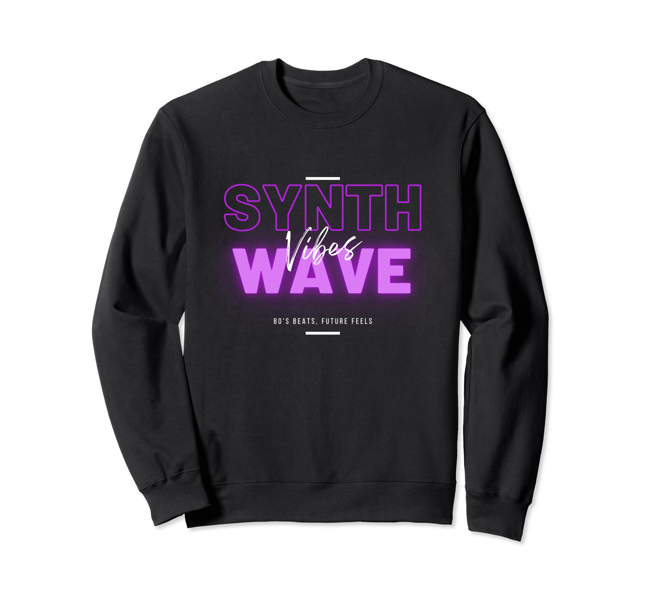 Synthwave Vibes Neon 80S Beats Future Sweatshirt - Graphic Print Unisex - T-Shirt, Sweatshirt, Hoodie