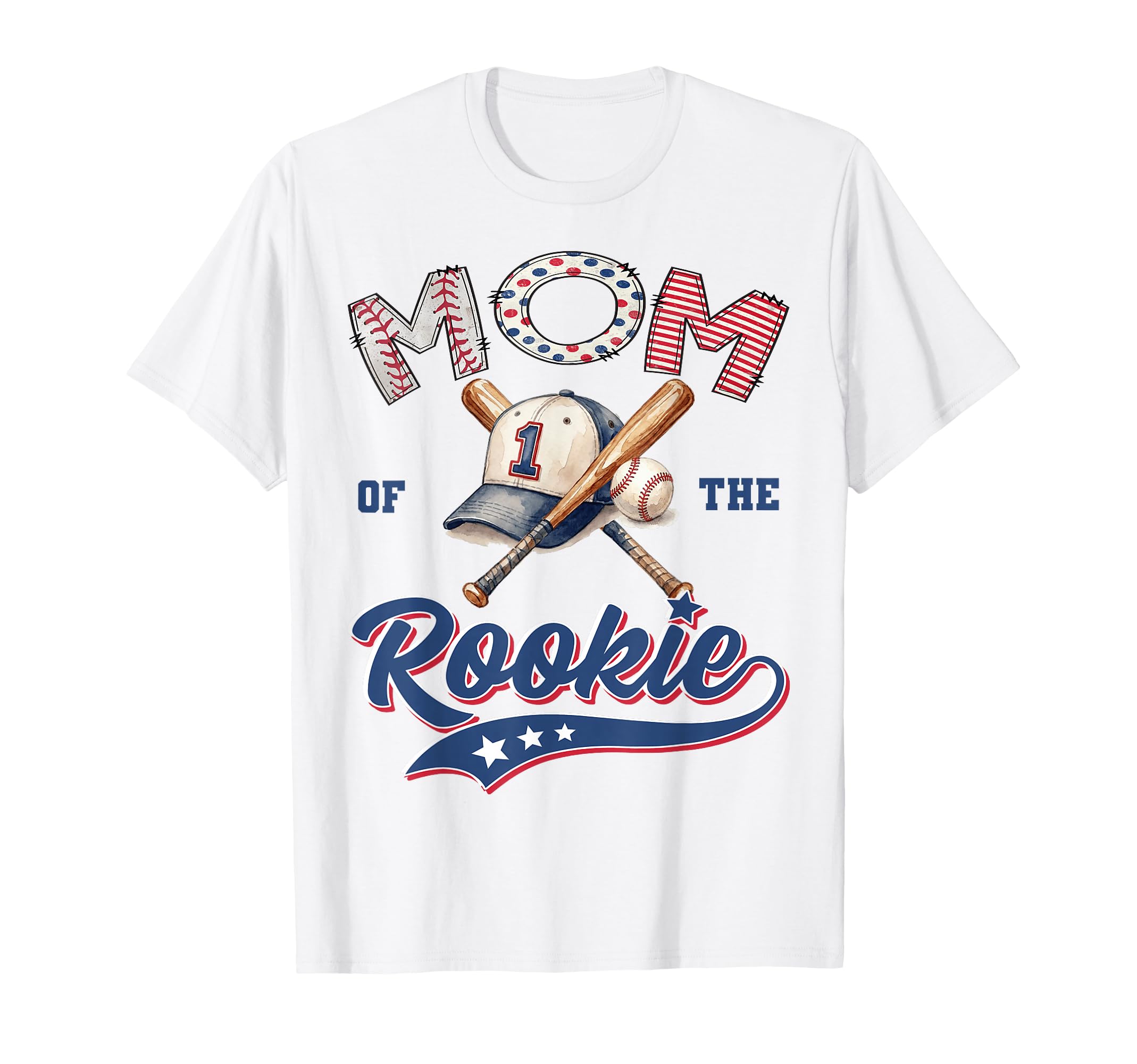 Mom Rookie Year 1St Birthday Baseball T-Shirt - Graphic Print Men Women - T-Shirt, Sweatshirt, Hoodie