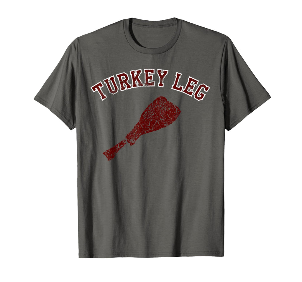 Turkey Leg Distressed T-Shirt - Minimalist Print Men Women - T-Shirt, Sweatshirt, Hoodie