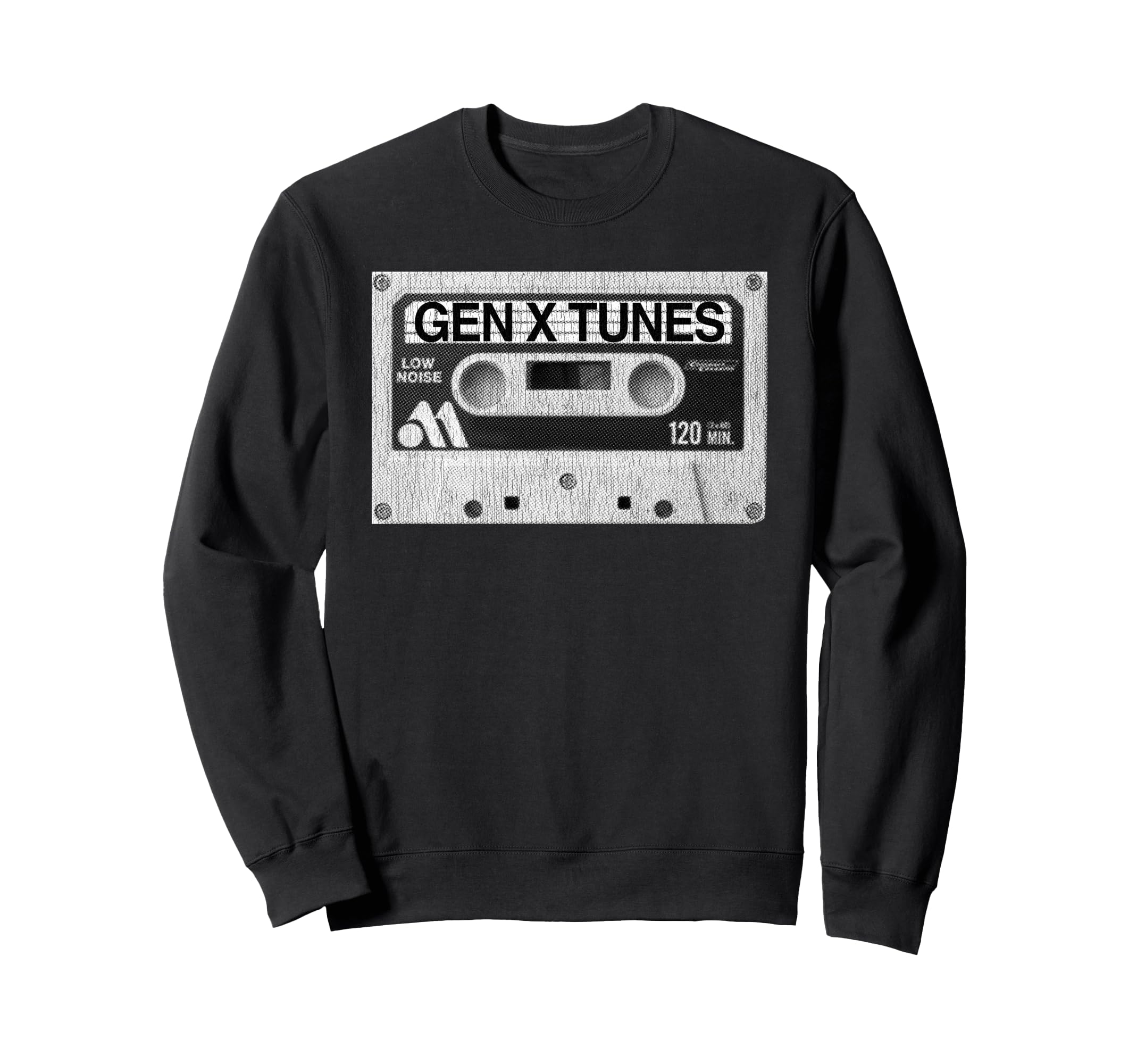 Gen X Tunes Distressed Cassette Sweatshirt - Streetwear Style Men Women - T-Shirt, Sweatshirt, Hoodie