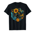 World Peace Love Sunflower Peace T-Shirt - Casual Everyday Wear Unisex - T-Shirt, Sweatshirt, Hoodie