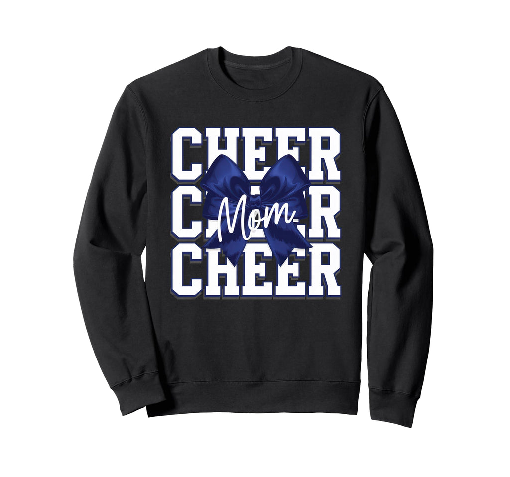 Cheer Mom Mother Bow Cheerleader Game Sweatshirt - Custom Art Print Unisex - T-Shirt, Sweatshirt, Hoodie