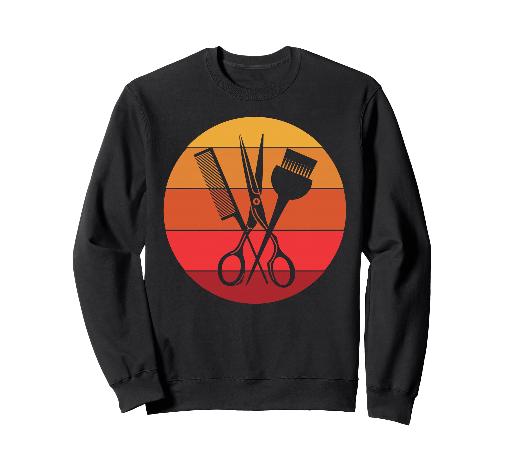 Hair Stylist Hairdresser Sunset Sweatshirt - Aesthetic Graphic for Adults - T-Shirt, Sweatshirt, Hoodie