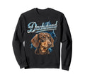 Dachshund 90S Dog Lover 80S Dachshund Sweatshirt - Graphic Print Unisex - T-Shirt, Sweatshirt, Hoodie