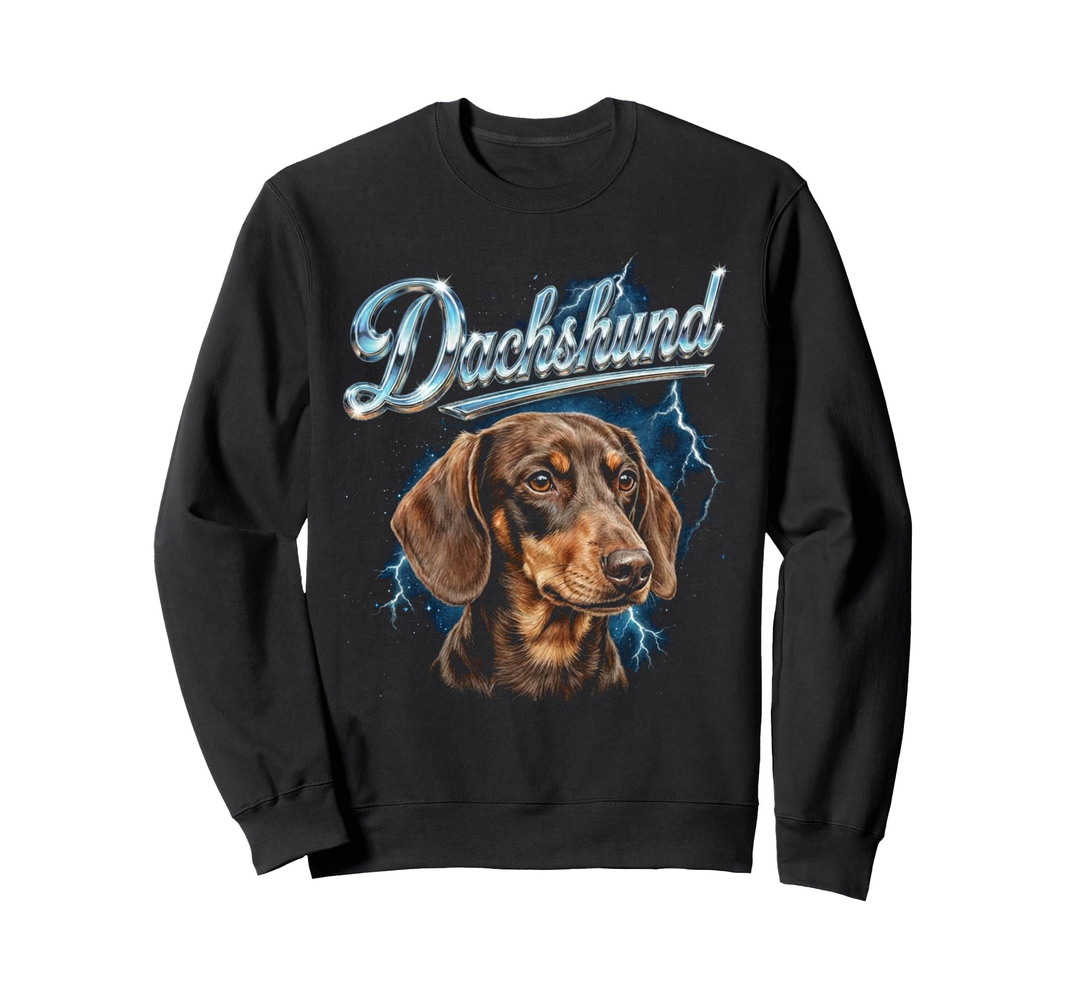 Dachshund 90S Dog Lover 80S Dachshund Sweatshirt - Graphic Print Unisex - T-Shirt, Sweatshirt, Hoodie