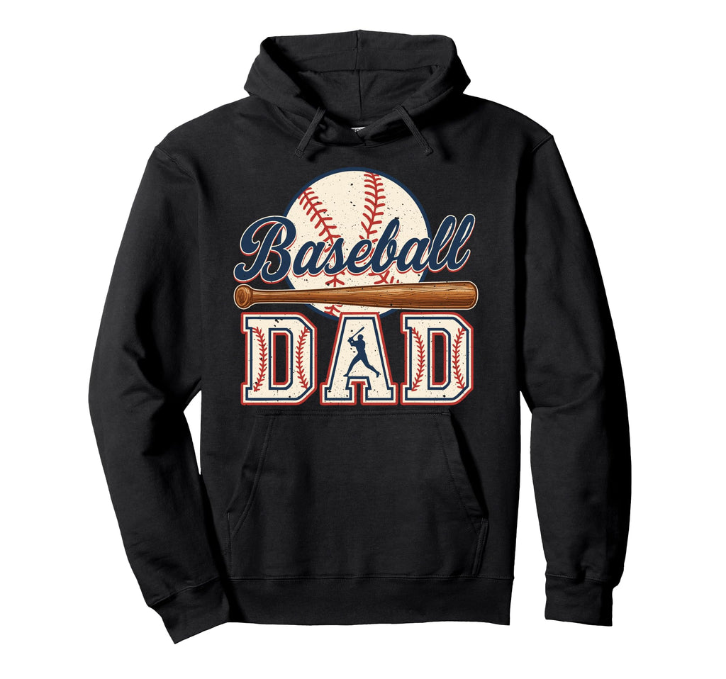 Baseball Dad Happy Fathers Day Shirts Wife Hoodie - Unique Graphic Unisex - T-Shirt, Sweatshirt, Hoodie
