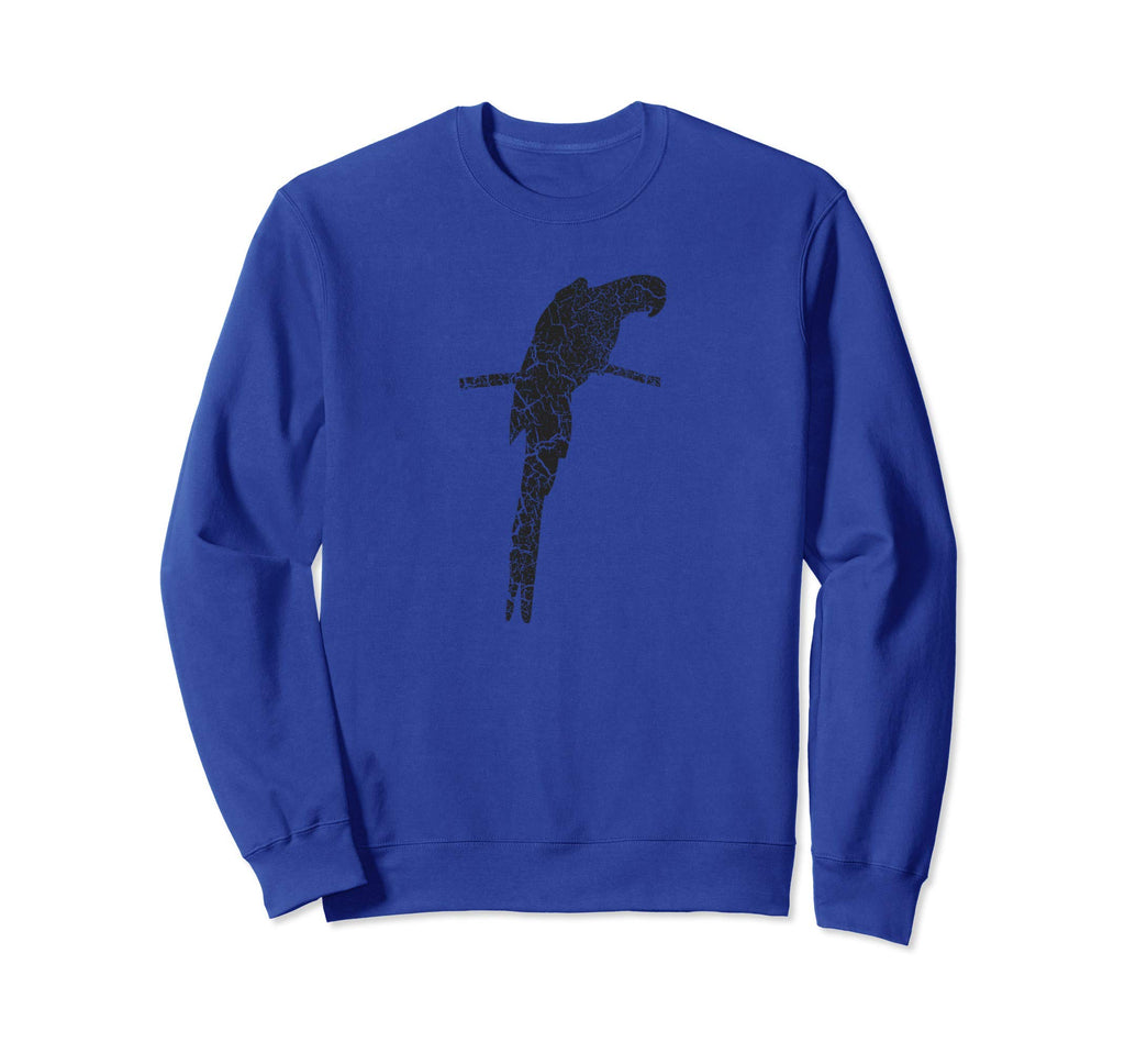 Macaw Distressed Macaw Sweatshirt - Minimalist Print for Adults - T-Shirt, Sweatshirt, Hoodie