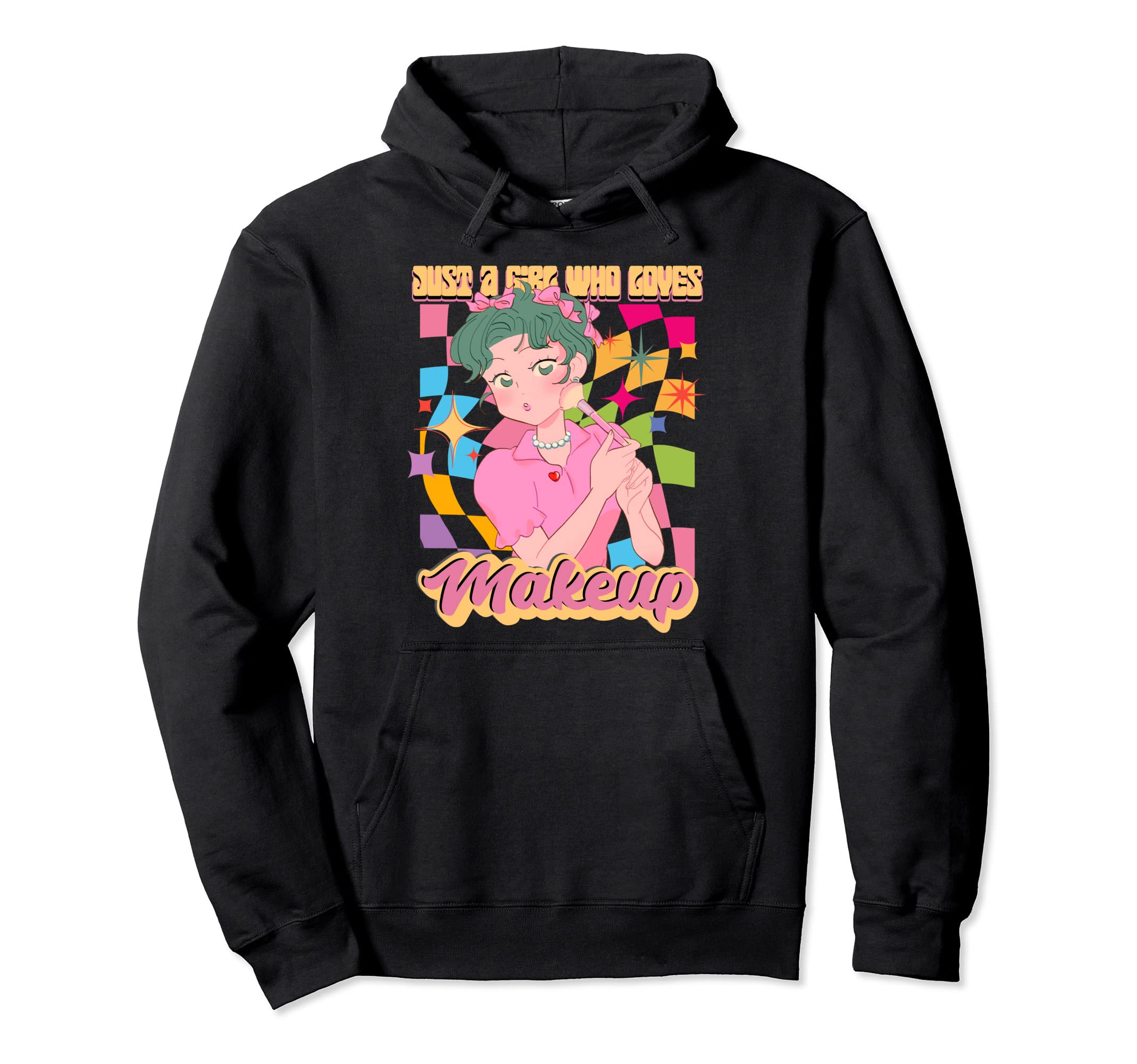 Anime Who Loves Makeup Rainbow Japan Hoodie - Fun Novelty Design Unisex - T-Shirt, Sweatshirt, Hoodie