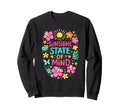 Boho Floral Sunshine State Mind Sweatshirt - Streetwear Style for Adults - T-Shirt, Sweatshirt, Hoodie