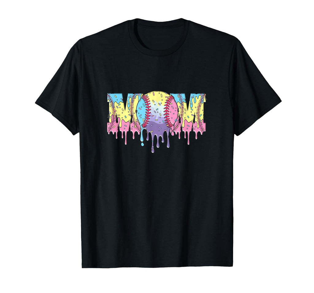 Baseball Mom Home Plate Ice T-Shirt - Casual Everyday Wear for Adults - T-Shirt, Sweatshirt, Hoodie