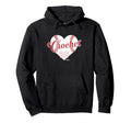 Baseball Heart Garrett Crochet Hoodie - Casual Everyday Wear Men Women - T-Shirt, Sweatshirt, Hoodie