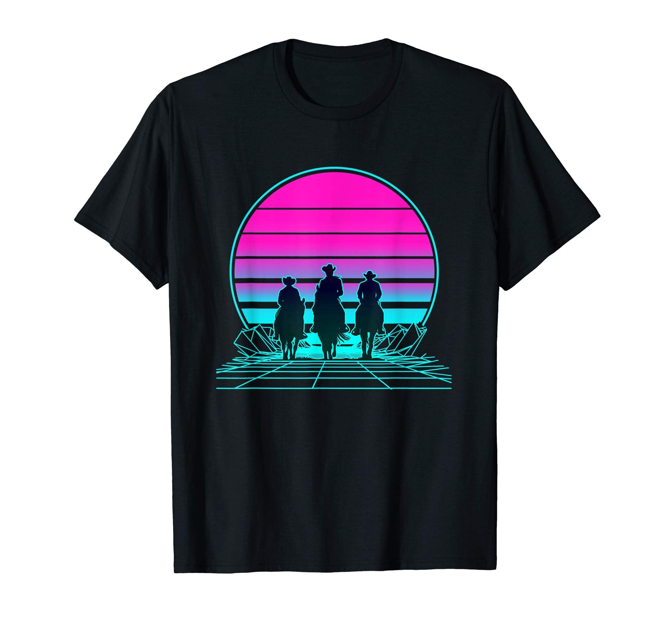 Sunset Cowboy T-Shirt - Graphic Print for Adults - T-Shirt, Sweatshirt, Hoodie