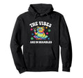 Vibes Are Shambles Hippie Frog Hoodie - Custom Art Print Men Women - T-Shirt, Sweatshirt, Hoodie