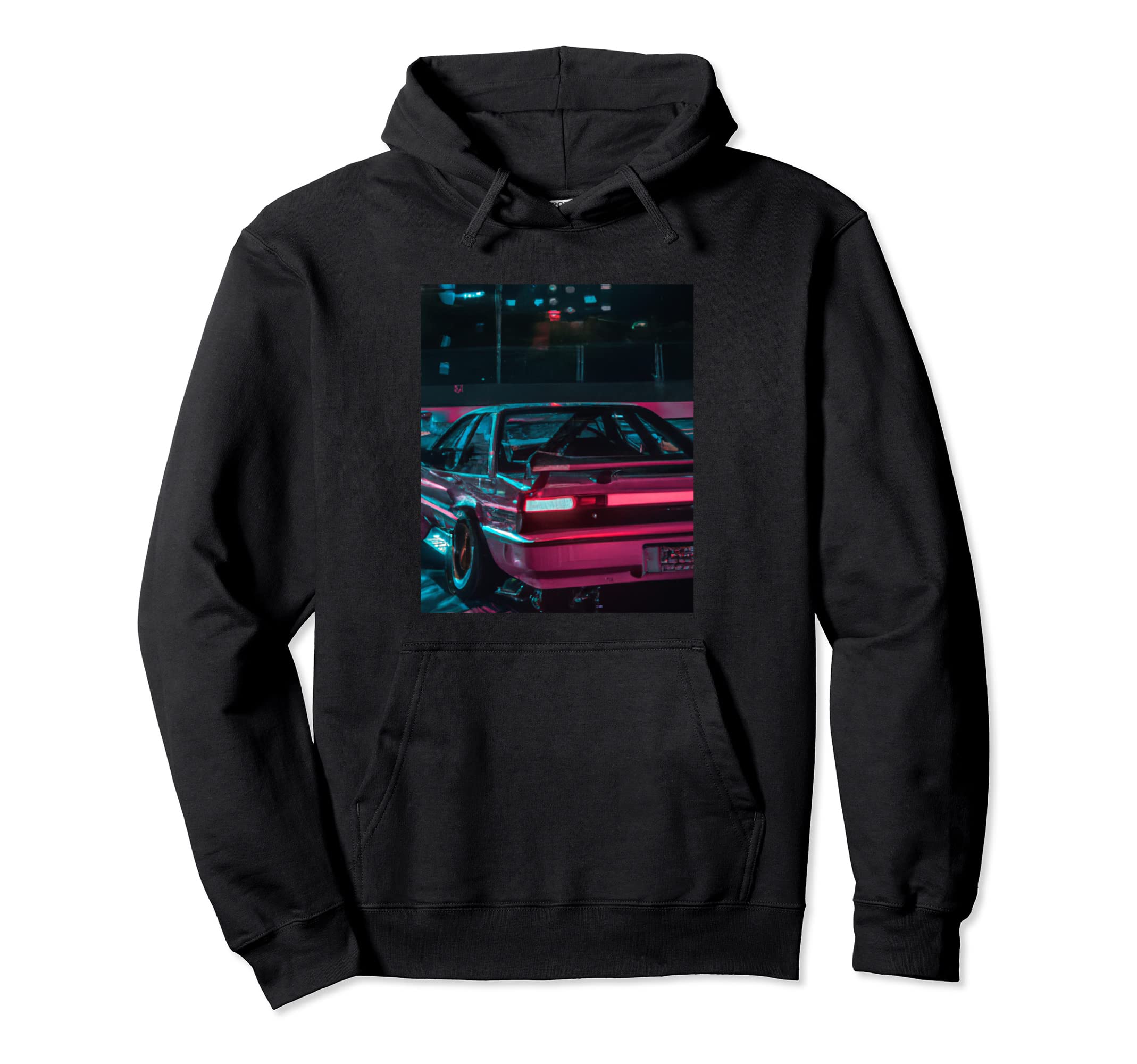 Vaporwave Car Synthwave City Vaporwave Hoodie - Aesthetic Graphic Unisex - T-Shirt, Sweatshirt, Hoodie