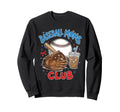 Baseball Moms Club Iced Coffee Sweatshirt - Trendy Graphic Men Women - T-Shirt, Sweatshirt, Hoodie