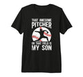 Baseball Pitcher Mom Proud T-Shirt - Casual Everyday Wear Men Women - T-Shirt, Sweatshirt, Hoodie