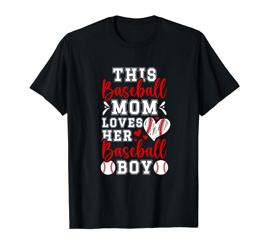 Proud Baseball Mom Baseball Player T-Shirt - Custom Art Print Men Women - T-Shirt, Sweatshirt, Hoodie