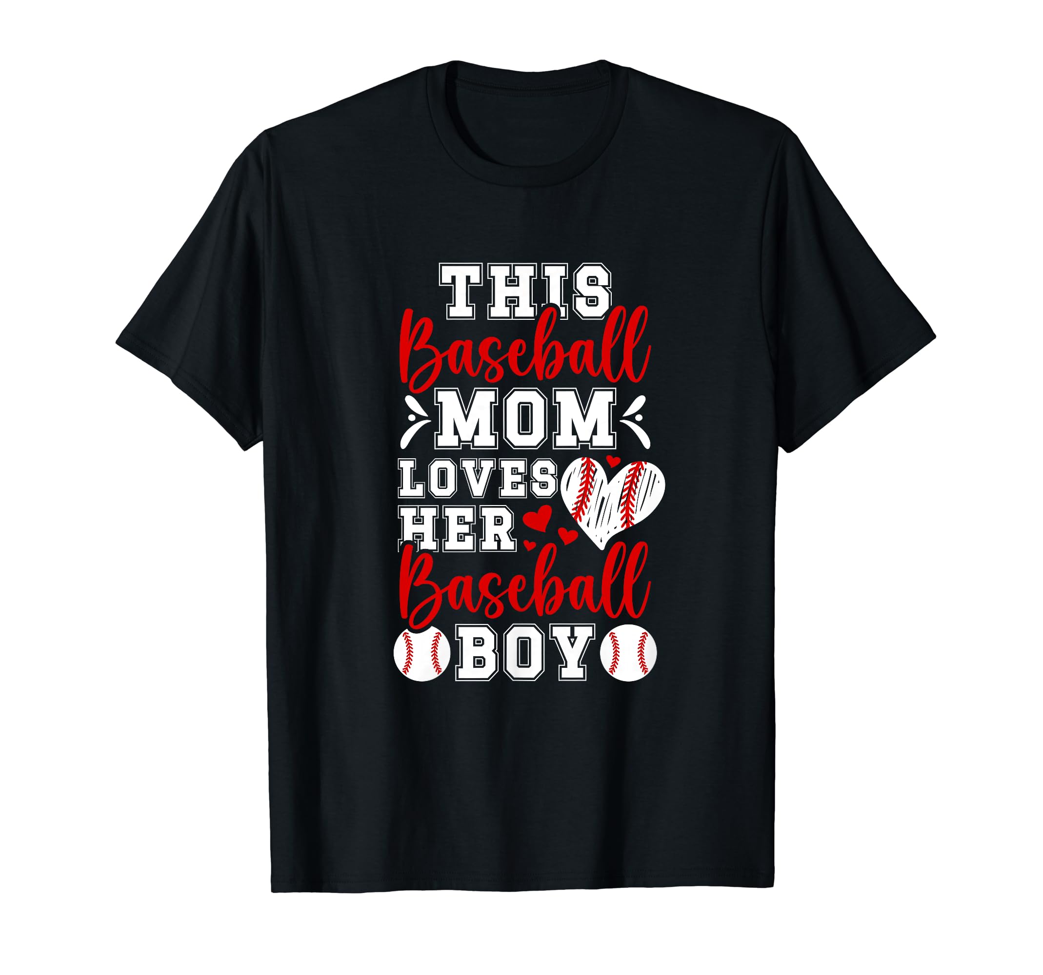 Proud Baseball Mom Baseball Player T-Shirt - Custom Art Print Men Women - T-Shirt, Sweatshirt, Hoodie