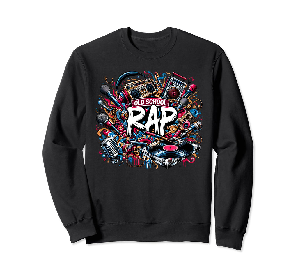 Old School Hip Hop 80S 90S Music Sweatshirt - Aesthetic Graphic Men Women - T-Shirt, Sweatshirt, Hoodie