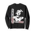 Punk 90S Grunge Stencil Distressed Sweatshirt - Minimalist Print for Adults - T-Shirt, Sweatshirt, Hoodie