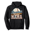 Baseball Mama Game Day Baseball Hoodie - Minimalist Print for Adults - T-Shirt, Sweatshirt, Hoodie