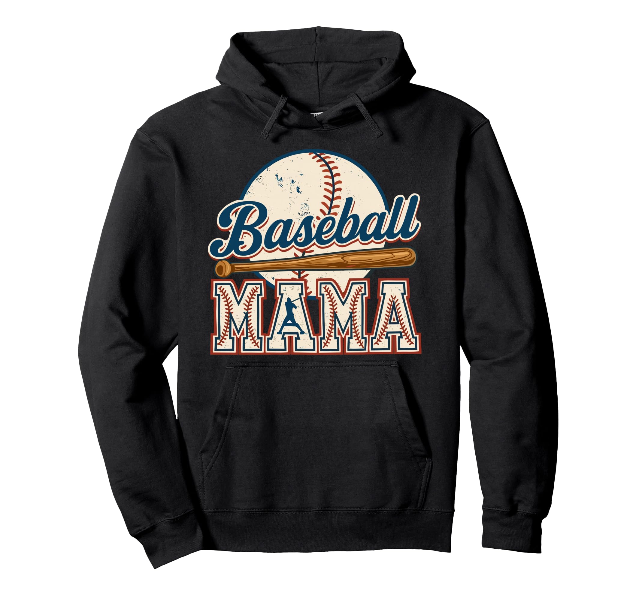 Baseball Mama Game Day Baseball Hoodie - Minimalist Print for Adults - T-Shirt, Sweatshirt, Hoodie