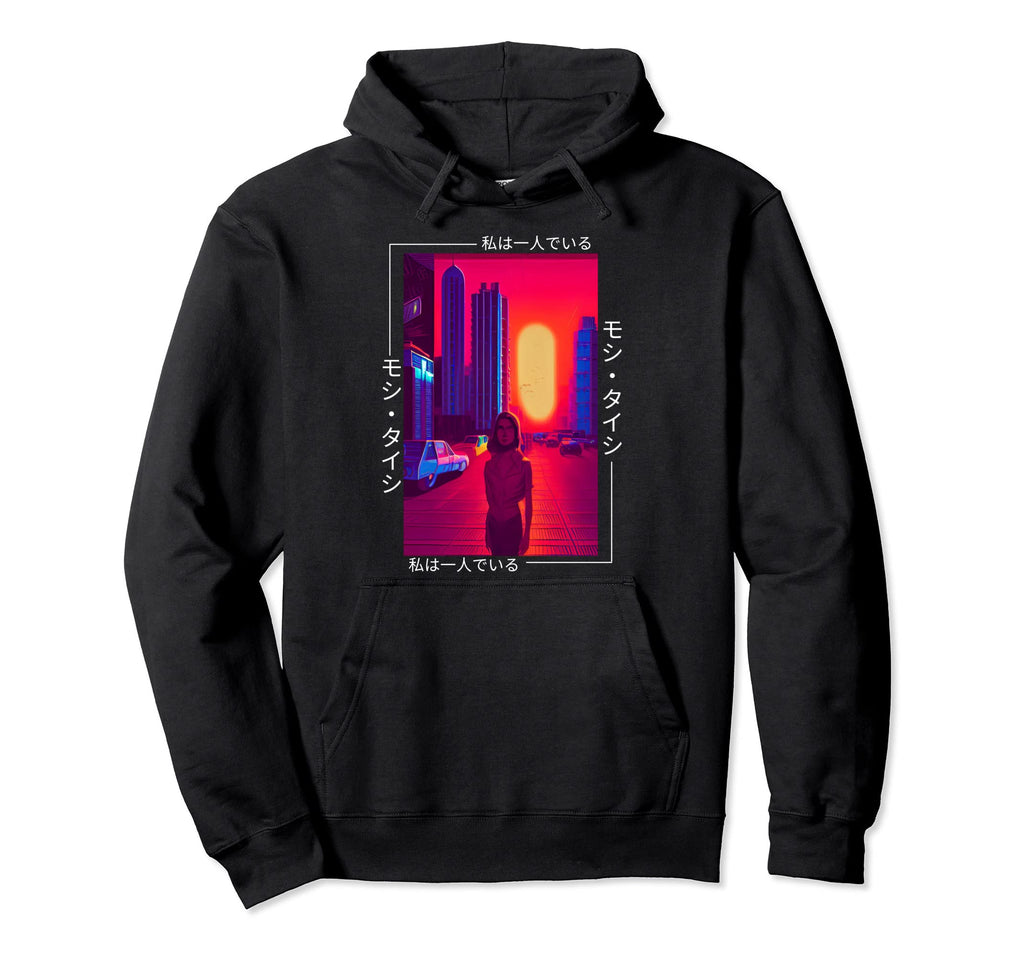90S Synthwave Japanese Vaporwave Art Otaku Hoodie - Graphic Print Unisex - T-Shirt, Sweatshirt, Hoodie
