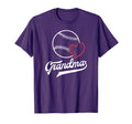 Baseball Grandma Shirts Heart Grandson T-Shirt - Trendy Graphic Men Women - T-Shirt, Sweatshirt, Hoodie