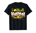 Softball Nana Leopard Mothers Day Baseball T-Shirt - Unique Graphic Unisex - T-Shirt, Sweatshirt, Hoodie