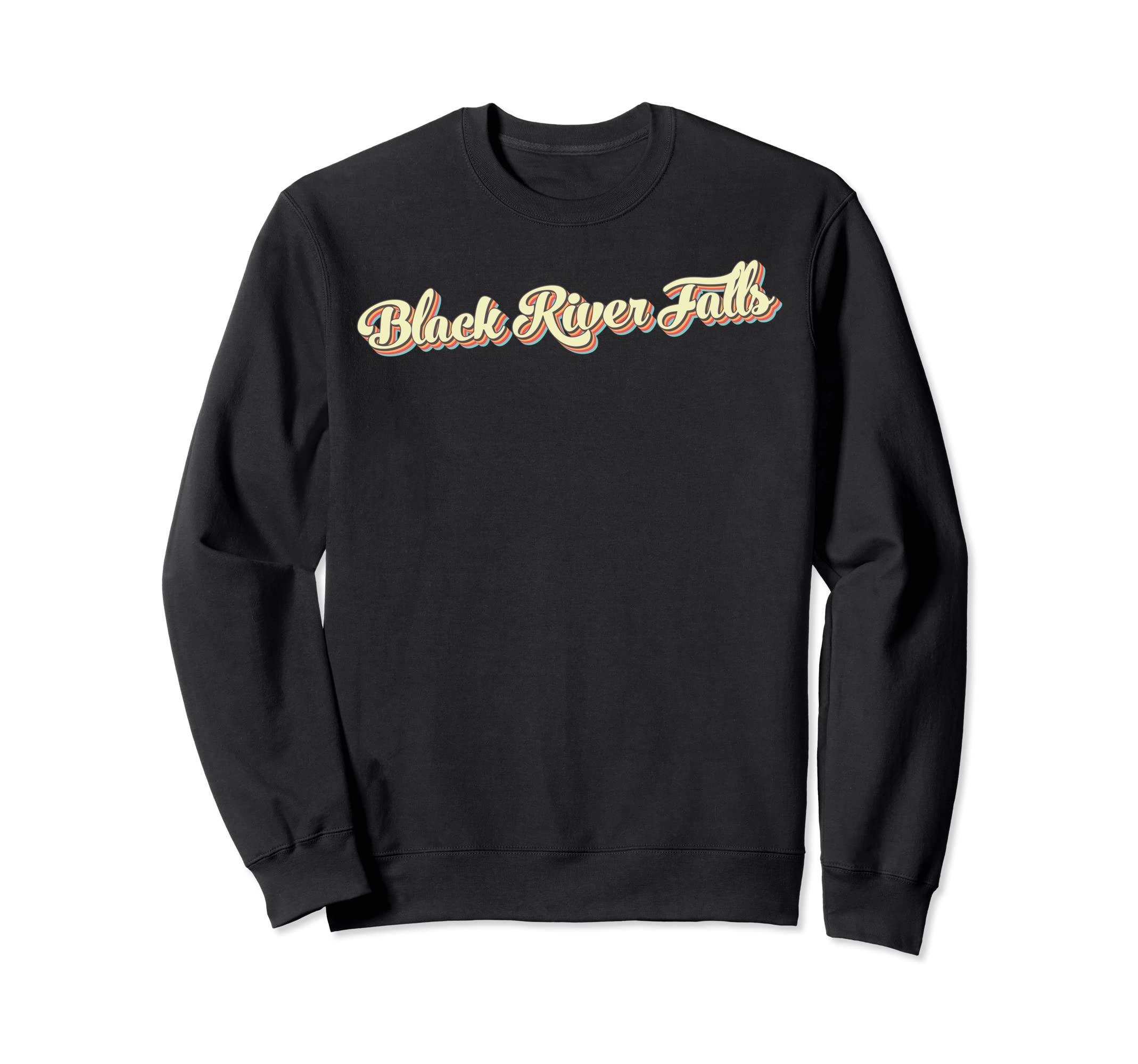 Black River Falls Art Baseball Font Sweatshirt - Aesthetic Graphic Unisex - T-Shirt, Sweatshirt, Hoodie