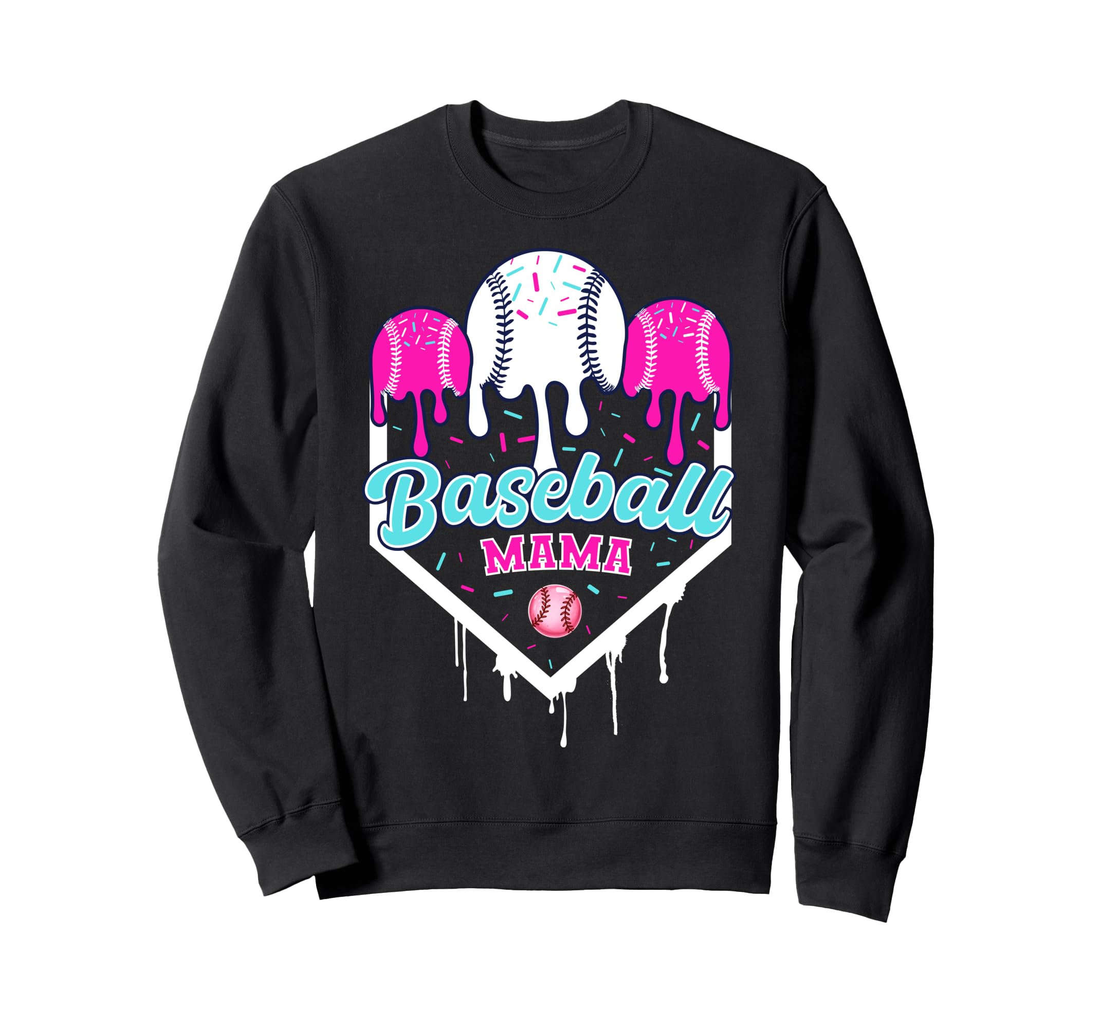 Baseball Drip Mama Ice Cram Home Sweatshirt - Custom Art Print for Adults - T-Shirt, Sweatshirt, Hoodie