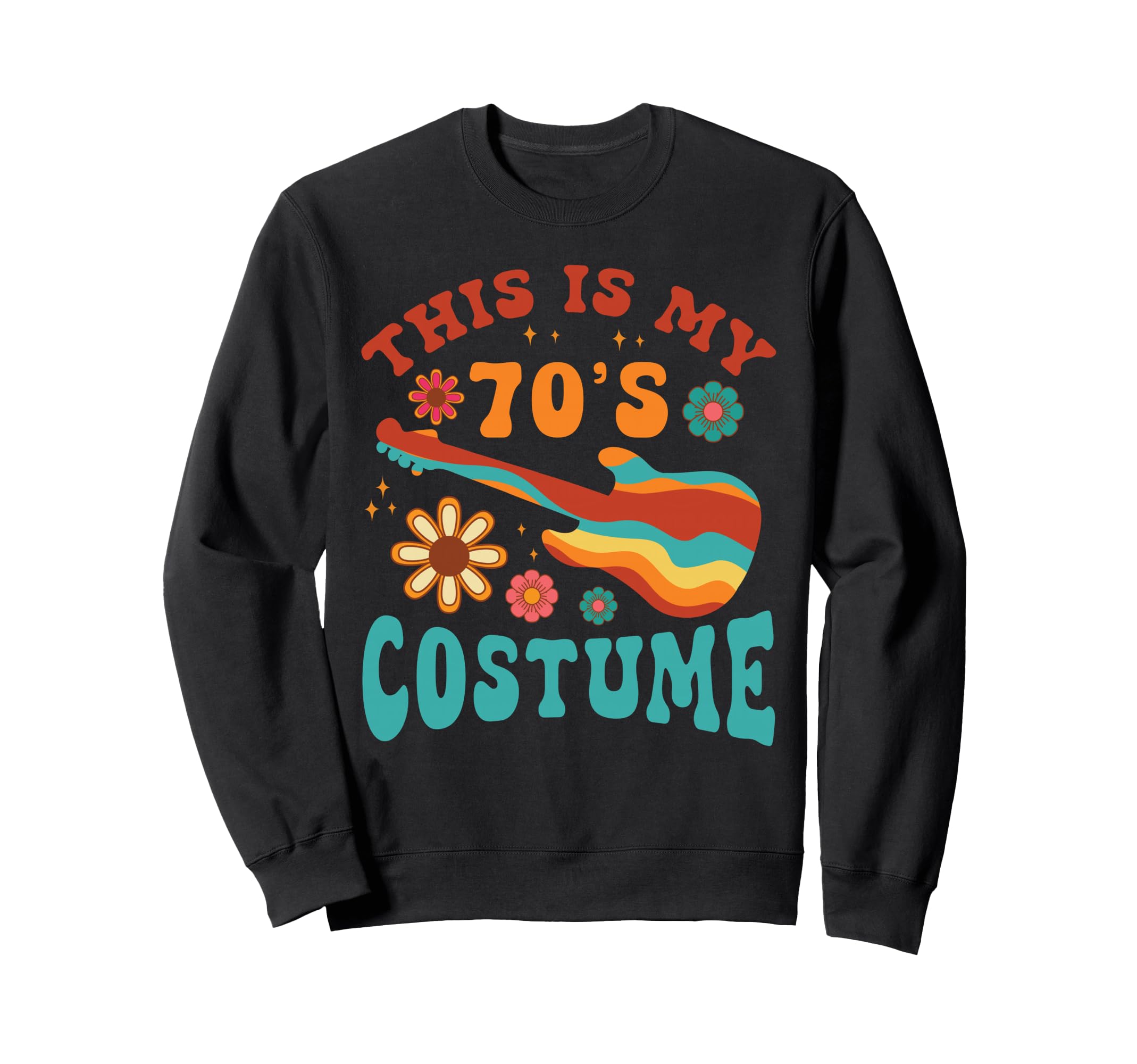 70S Costume Party Groovy Hippie Sweatshirt - Custom Art Print for Adults - T-Shirt, Sweatshirt, Hoodie