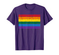 Distressed Gay Pride Flag Gay Flag T-Shirt - Minimalist Print for Adults - T-Shirt, Sweatshirt, Hoodie