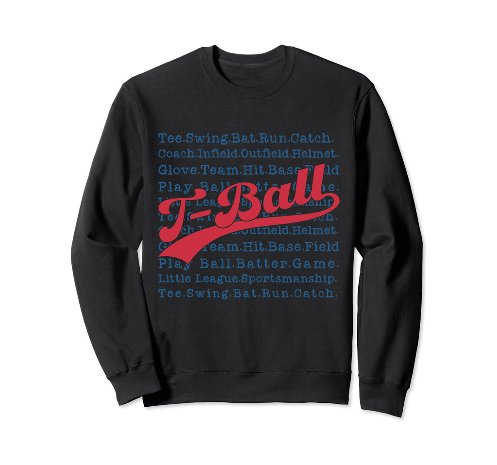 T Ball Baseball Tball Mom Dad Sweatshirt - Unique Graphic Men Women - T-Shirt, Sweatshirt, Hoodie
