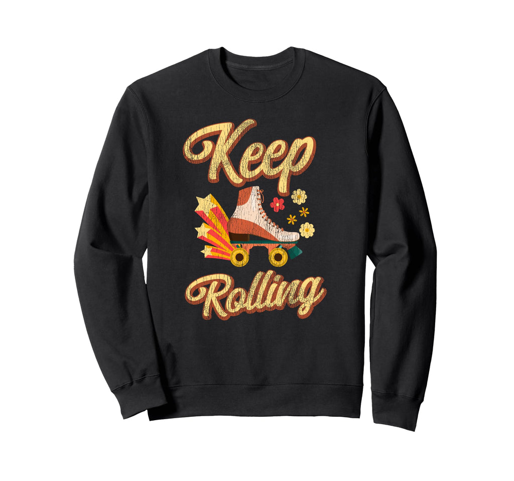 Roller Skating Skate 1970S Sweatshirt - Trendy Graphic for Adults - T-Shirt, Sweatshirt, Hoodie