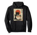 Cat Ramen Aesthetic Japanese Ukiyo E Hoodie - Trendy Graphic for Adults - T-Shirt, Sweatshirt, Hoodie