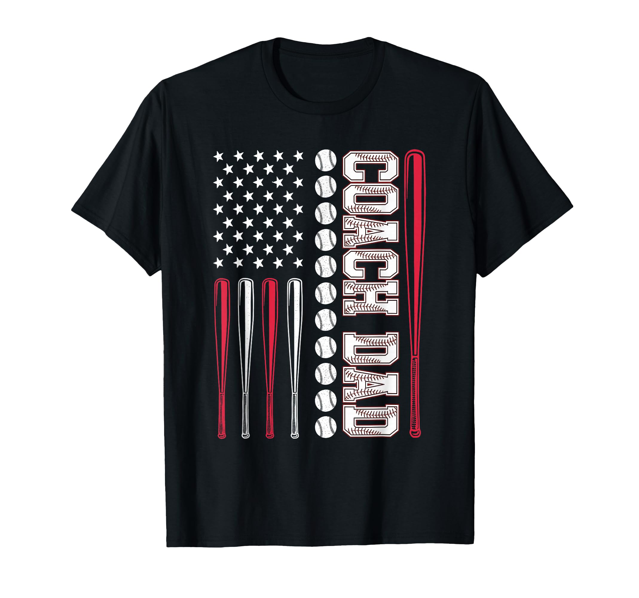 Coach Dad Baseball Happy Fathers Day Wife T-Shirt - Trendy Graphic Unisex - T-Shirt, Sweatshirt, Hoodie