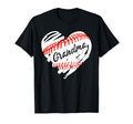 Baseball Heart Baseball Grandma T-Shirt - Aesthetic Graphic for Adults - T-Shirt, Sweatshirt, Hoodie