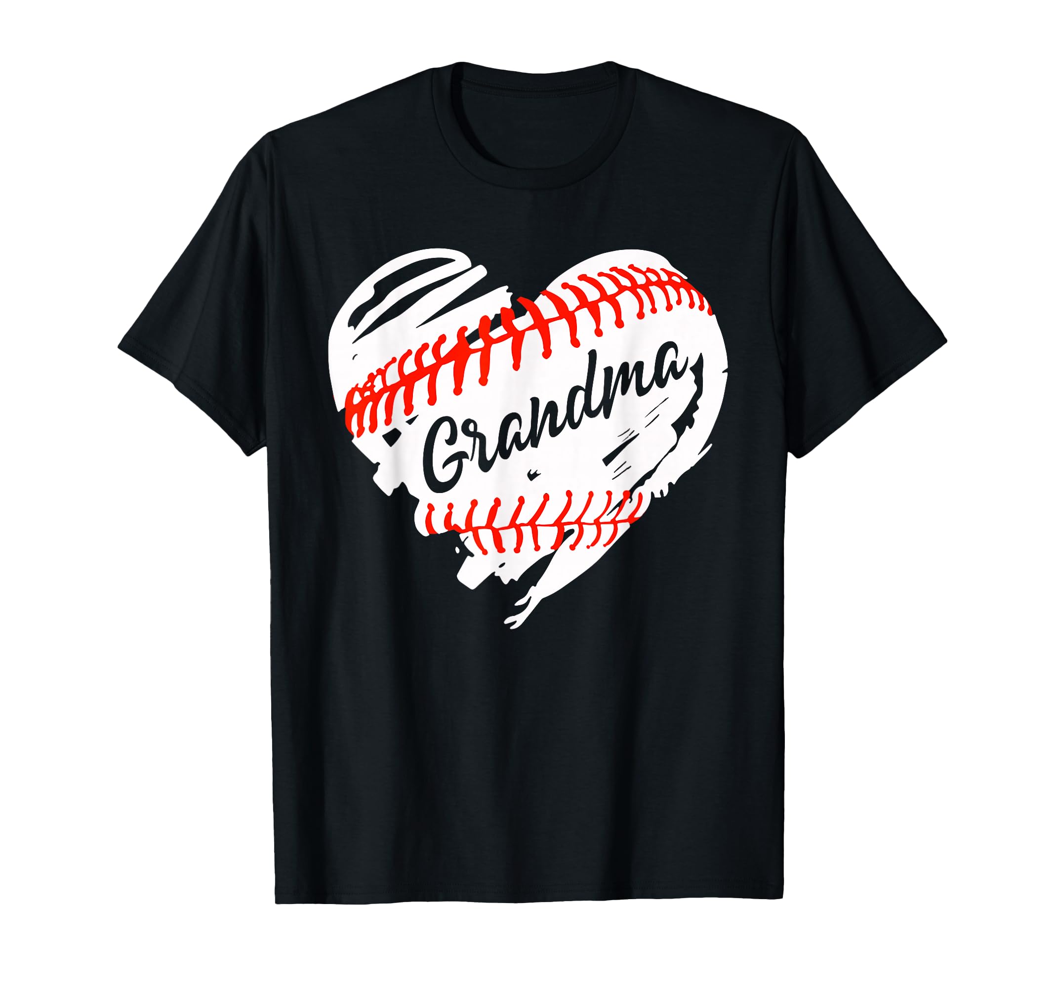 Baseball Heart Baseball Grandma T-Shirt - Aesthetic Graphic for Adults - T-Shirt, Sweatshirt, Hoodie