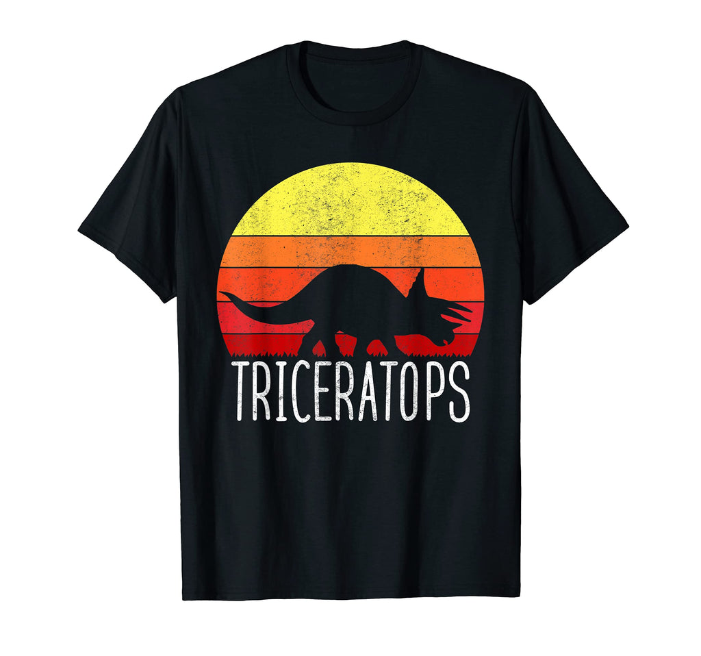 Triceratops Sunset Dinosaur T-Shirt - Trendy Graphic for Adults - T-Shirt, Sweatshirt, Hoodie