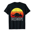 Triceratops Sunset Dinosaur T-Shirt - Trendy Graphic for Adults - T-Shirt, Sweatshirt, Hoodie