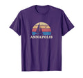 Annapolis Md Sailboat 70S Throwback Sunset T-Shirt - Graphic Print Unisex - T-Shirt, Sweatshirt, Hoodie